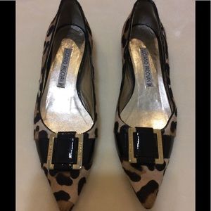 Luciano Padovan Leopard Print Flats