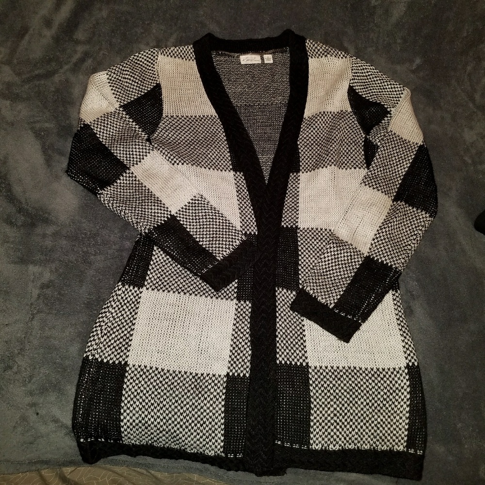 Ladies long knit sweater
