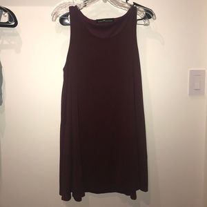 Dainty Hooligan Casual Burgundy Dress