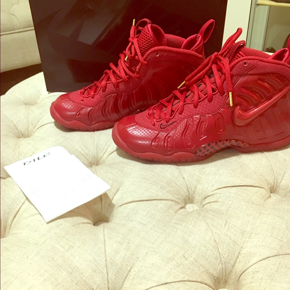 Nike Red Foamposite size 5y
