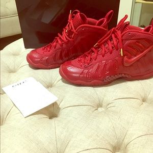 Nike Red Foamposite size 5y