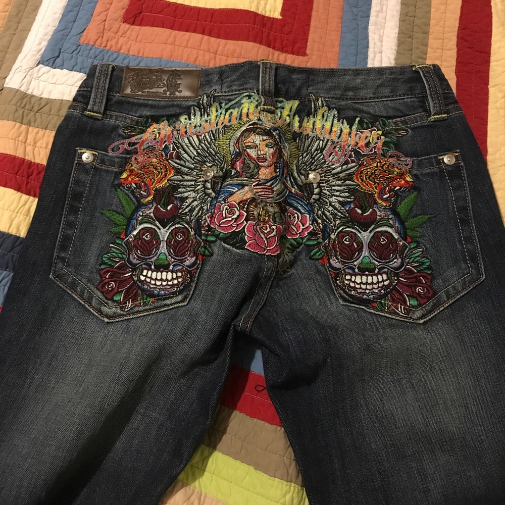 Christian Audigier denim jeans. NWOT