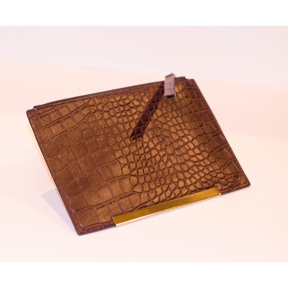H&M leather effect clutch