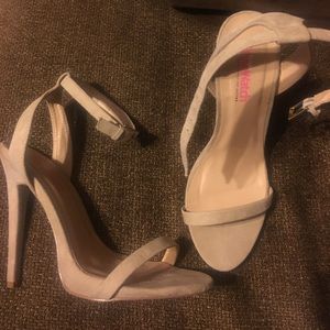 JustFab Nude sandals - Never worn!