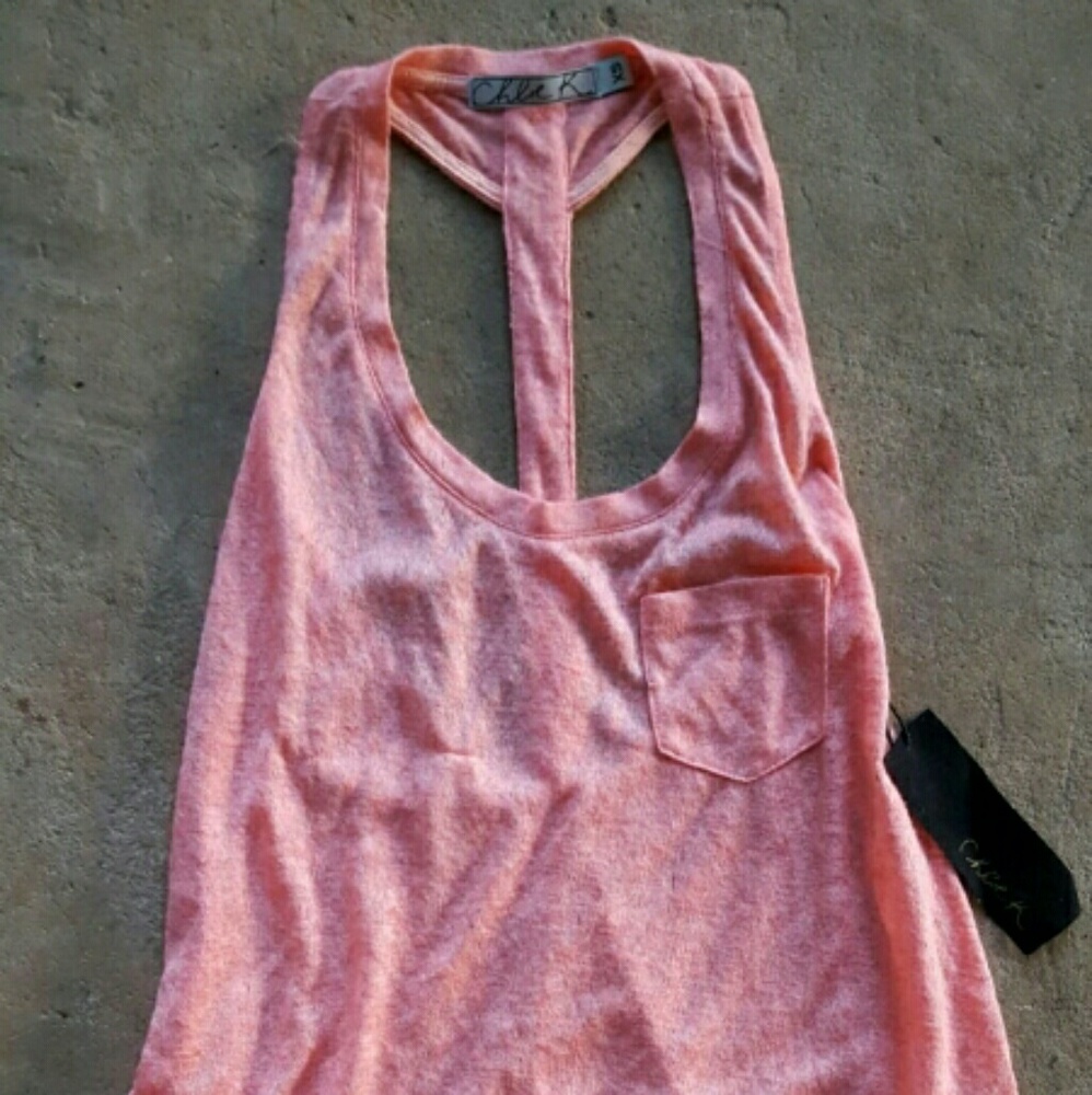 🎉CHLOE K🎉 High Low Racerback Tank