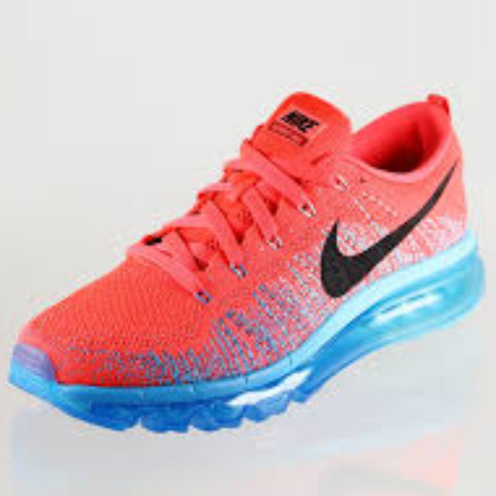 🎉HP🆕MENS Nike Flyknit Max Bright Crimson/Blue 10