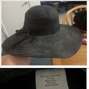 Torrid floppy black derby hat