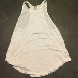 All white tank top from pink