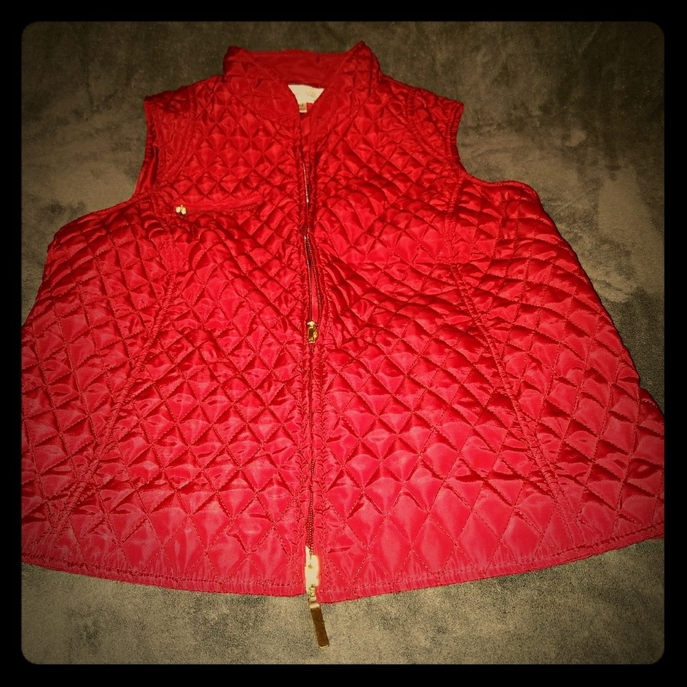 Ladies red vest