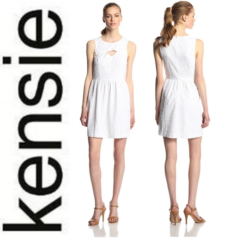 NWT Kensie Eyelet Cutout Dress XS
