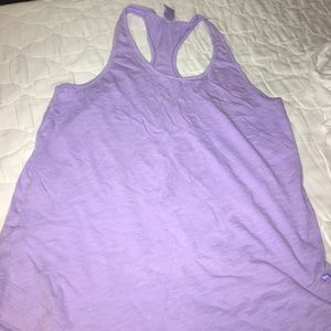 Purple racer back tank top from pink