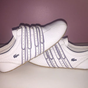 🆕Lacoste Mystere Brogue Sneaker White Leather 5