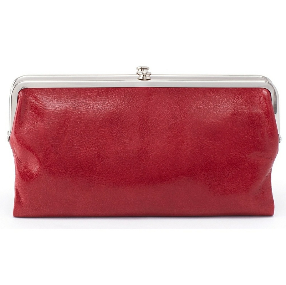 Hobo red clutch with floral inside MAKE OFFER