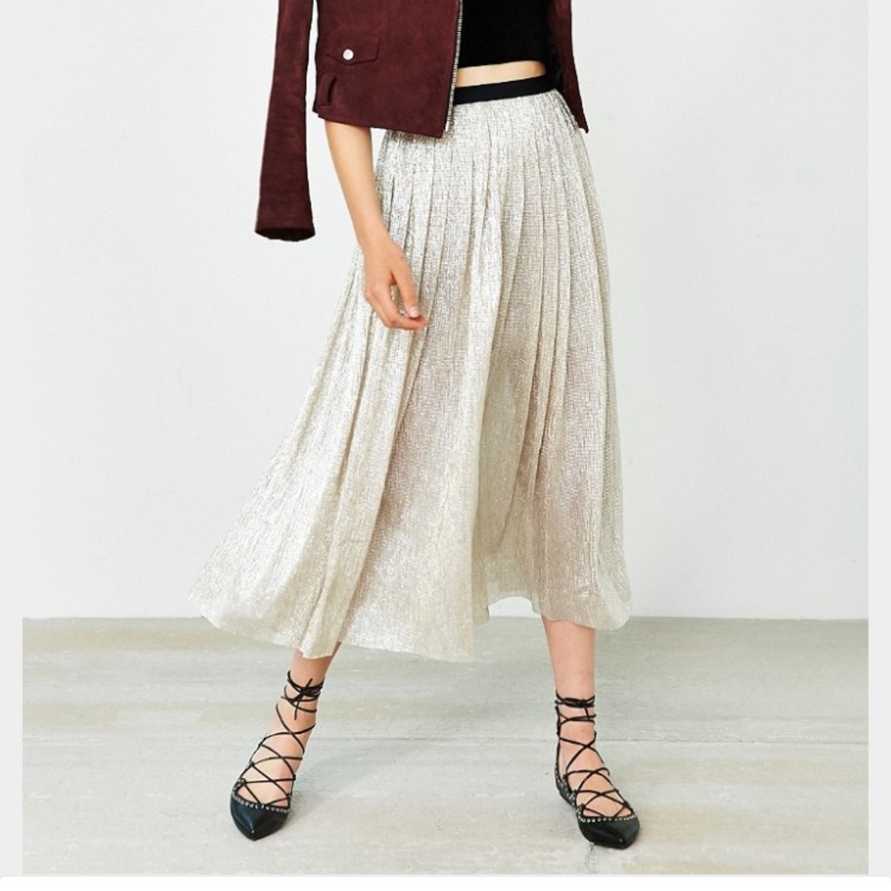 Silence and Noise Kimchi Blue Silverado Midi Skirt