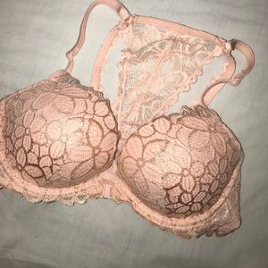 VSPINK Racerback Front Close Date Bra