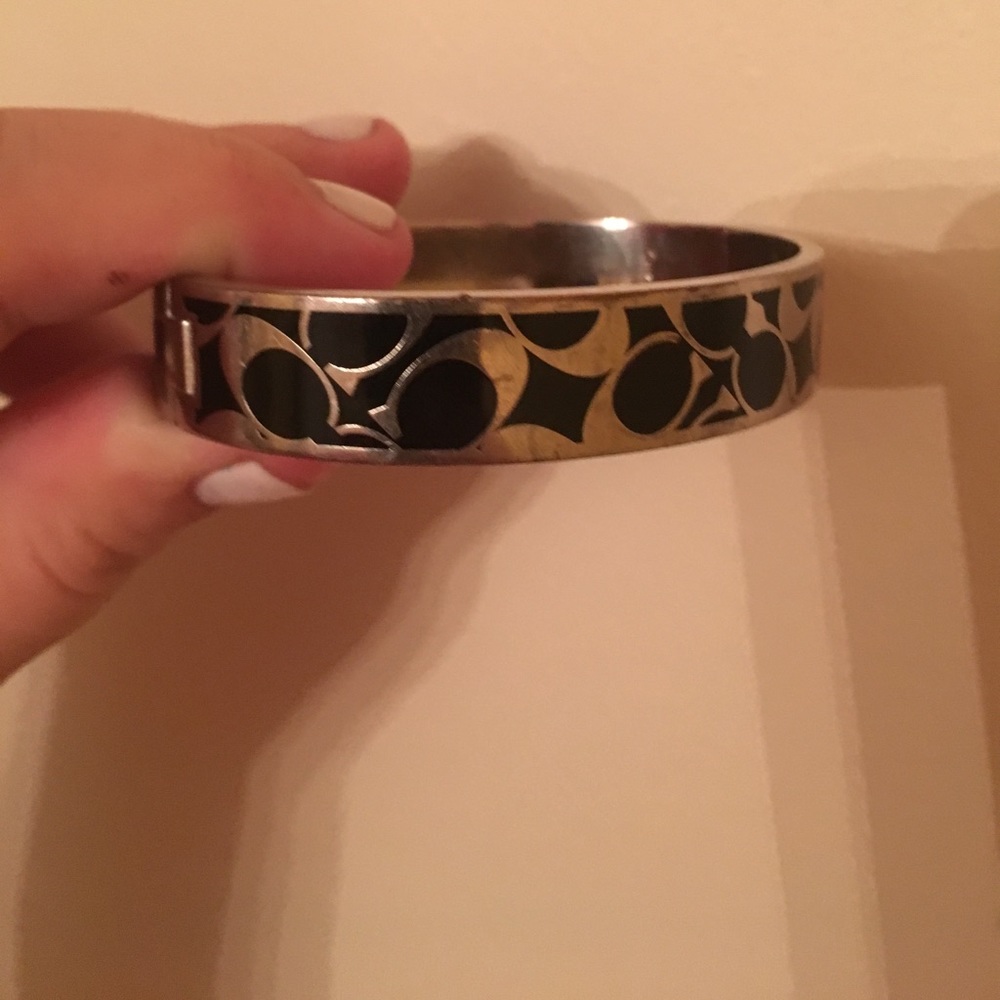 Coach Black Enamel Bracelet