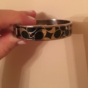 Coach Black Enamel Bracelet