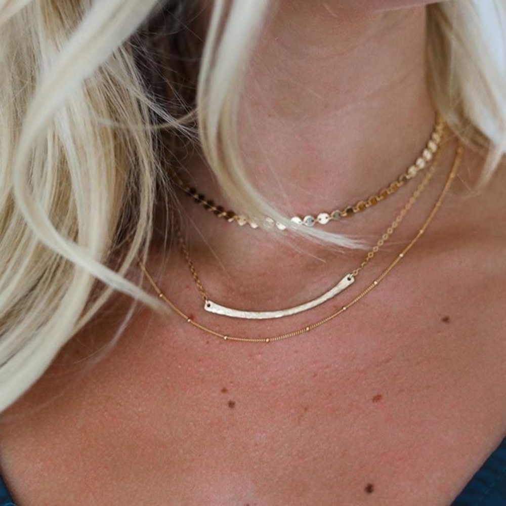 Gold Poppy Choker necklace