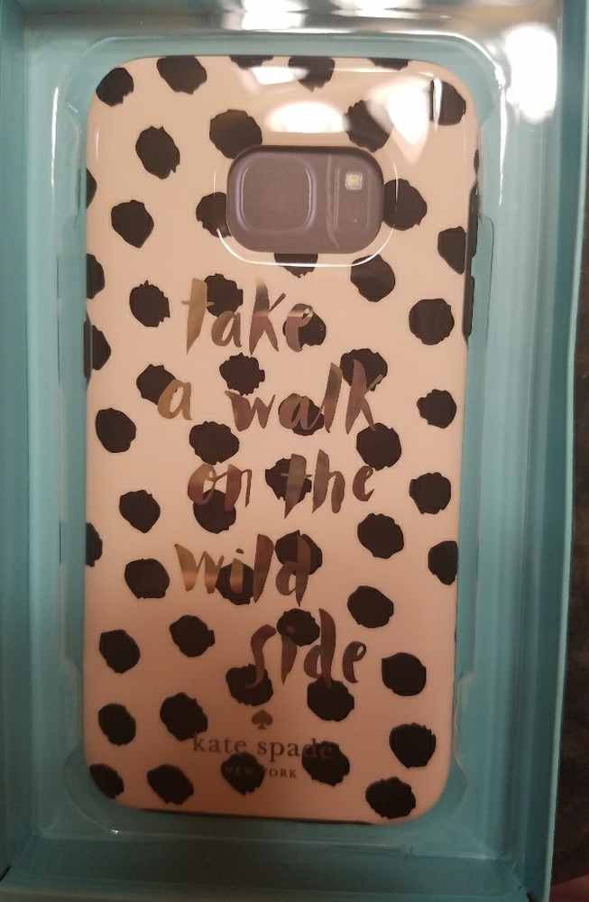 Baby pink kate spade galaxy s7 case protective!