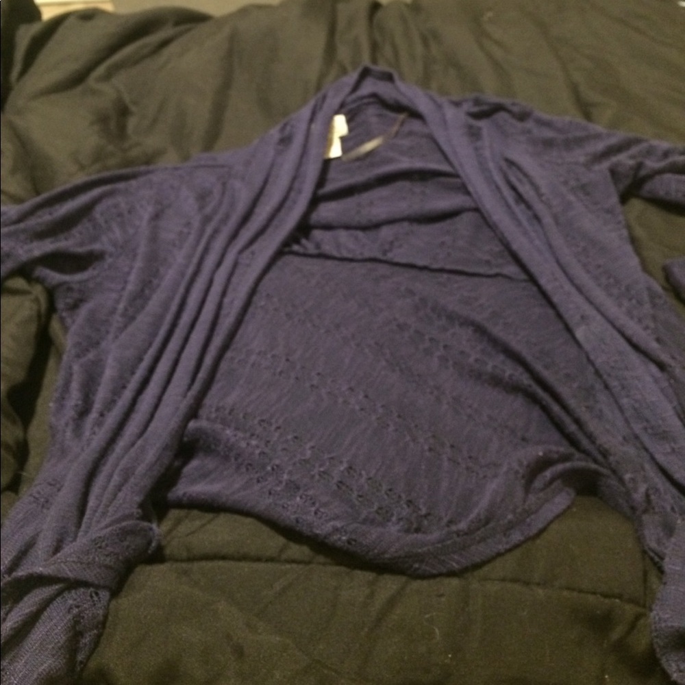 Blue purple cardigan