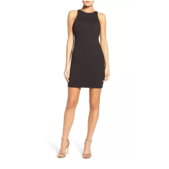 Ali & Jay Dresses & Skirts - Ali & Jay Size Seamed Black Ponte Mini Dress