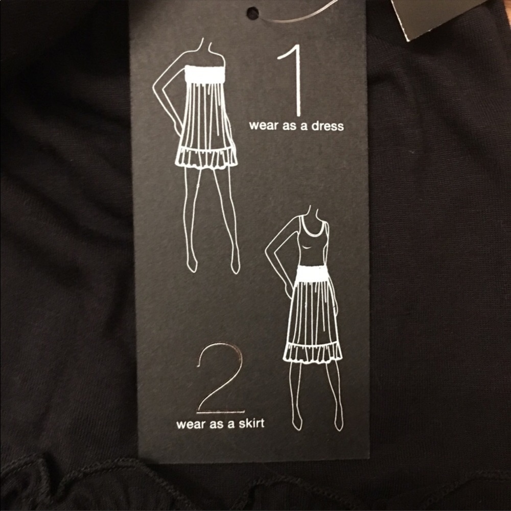 INC Black convertible maxi dress/maxi skirt