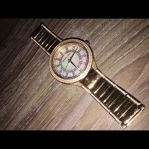 Michael kors rose gold diamond watch!