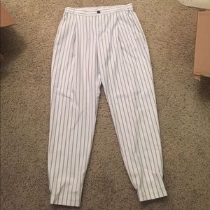 Uniqlo Pinstripe Jogger Pants