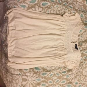 Cream cotton American eagle shirt