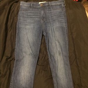 High waisted skinny jeans