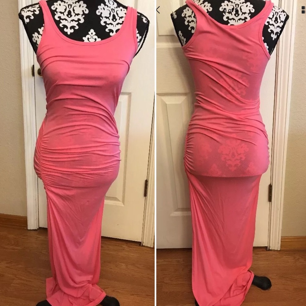 ❌❌SOLD❌❌Victoria's Secret maxi tank dress pink XS