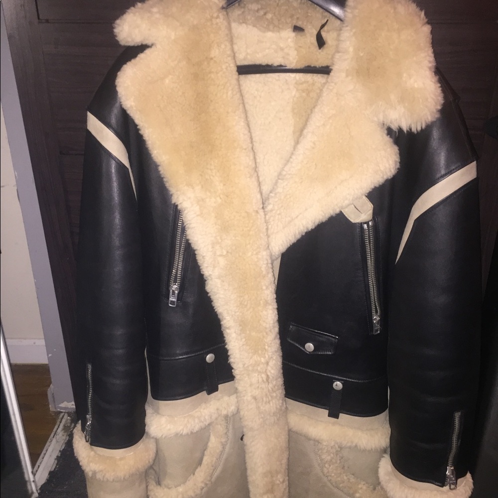 Coach shearling coat