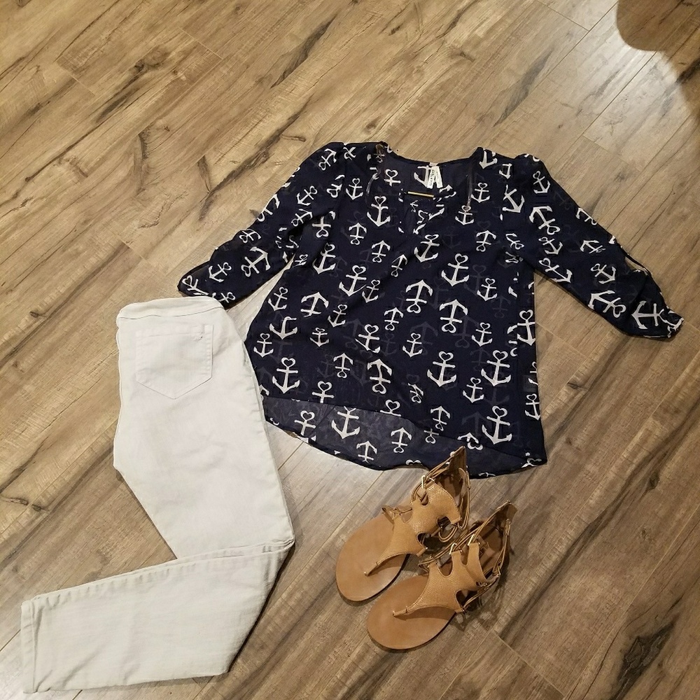 Sheer salior top
