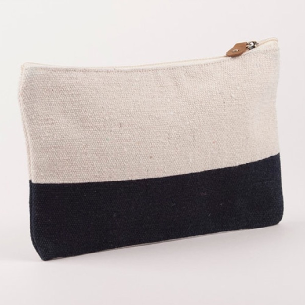 Colorblock Cosmetic Pouch