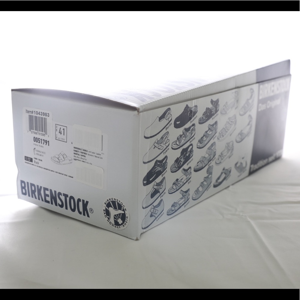 New Birkenstock Arizona Black Size 41