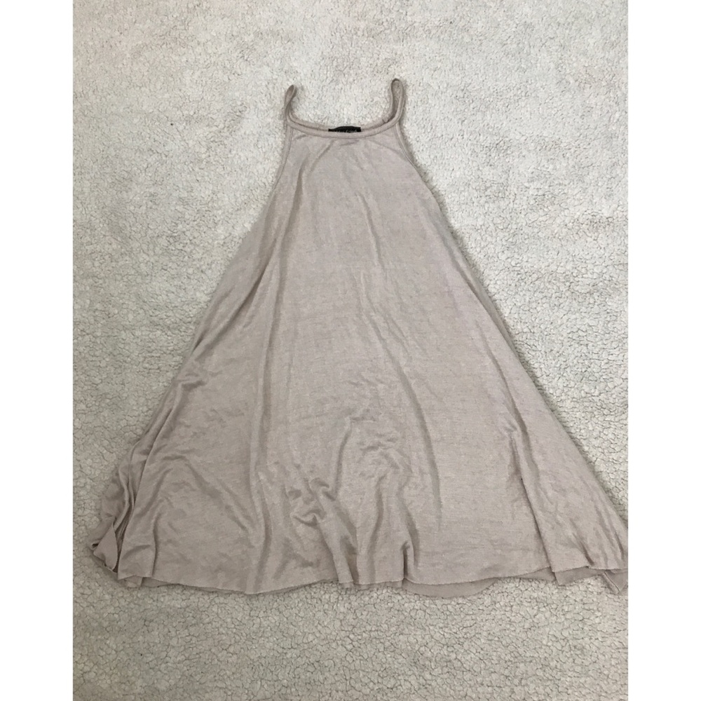 Beige Flowy Tank Top