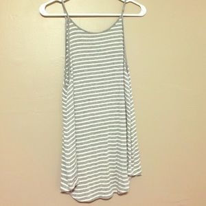 American Eagle 🦅 Striped High Neck Flowy Tank L