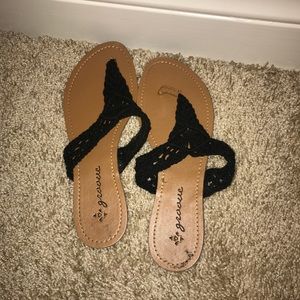 Crochet flip flops