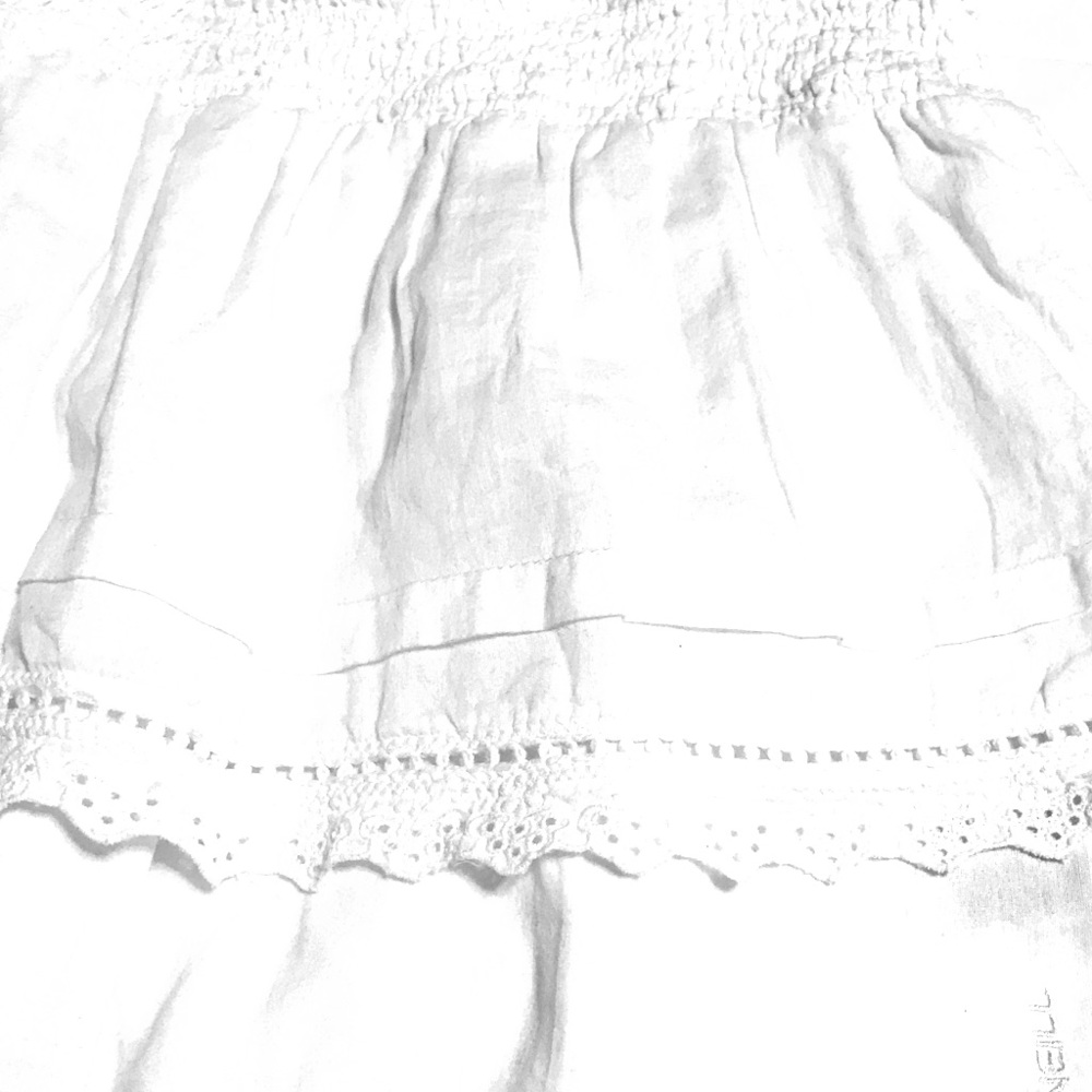 Eyelet Lace White Mini Skirt