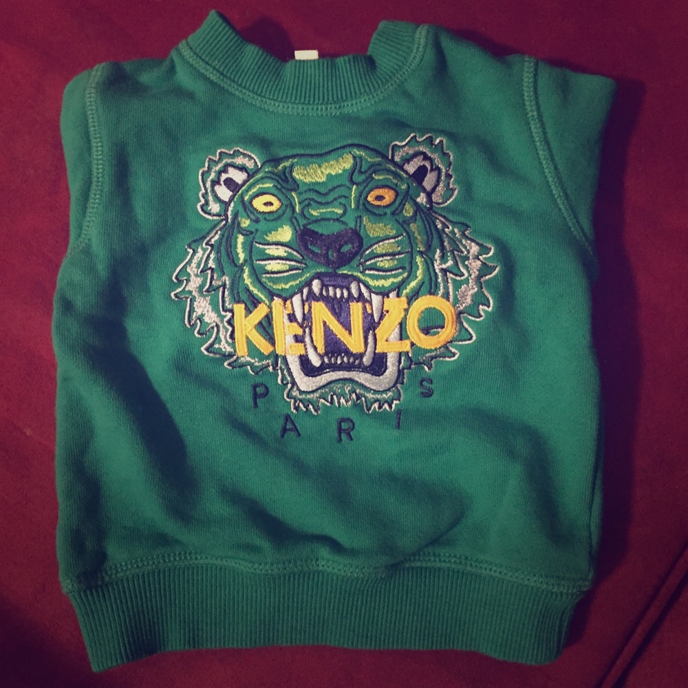 Green Kenzo Kids Sweatshirt