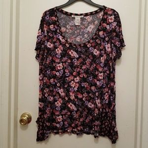 AMERICAN RAG Floral shirt with Pockets