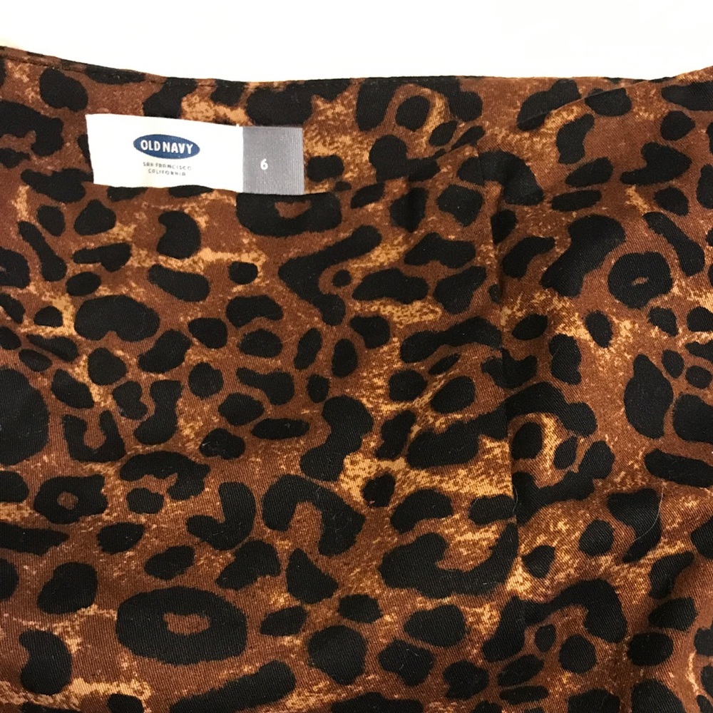 Leopard Print Side Zip Pencil Skirt