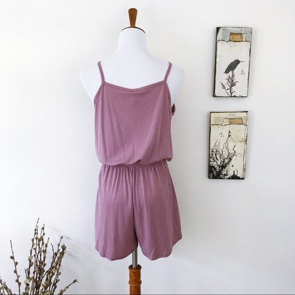 Sleeveless Cupro Ribbed Jersey Romper tulip shorts - Picture 2 of 7