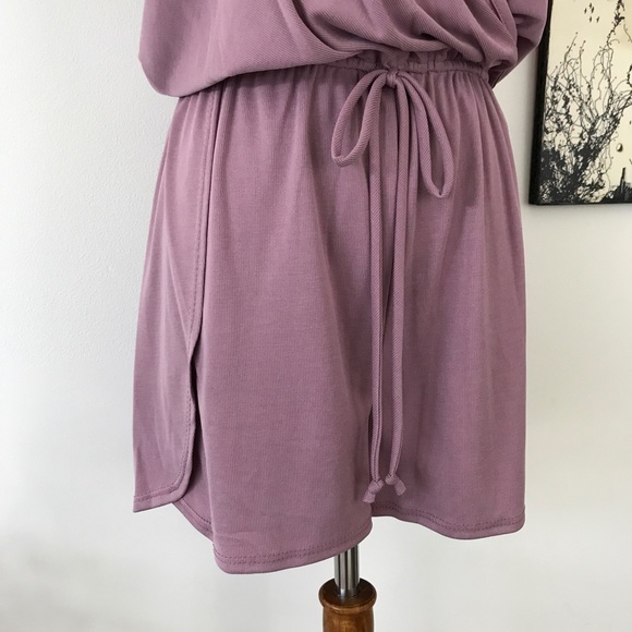 Sleeveless Cupro Ribbed Jersey Romper tulip shorts - Picture 5 of 7