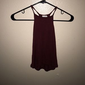 Maroon halter top from tillys!