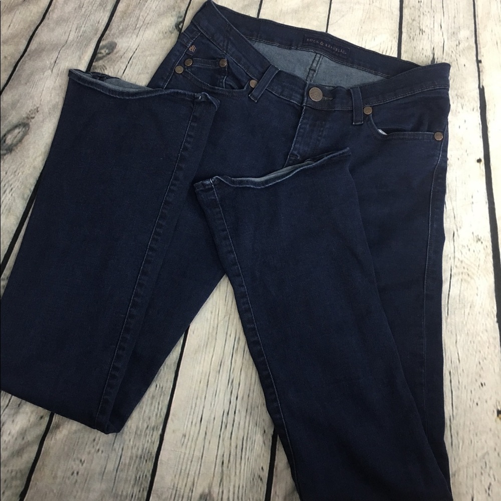 Rock & Republic 10 Kasandra Bootcut Jean Dark Wash