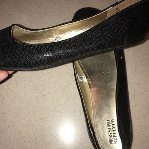 Sparkly Black Flats