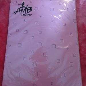 AMB Designs Long Sleeve Sheer Dancer Crop Top Turq