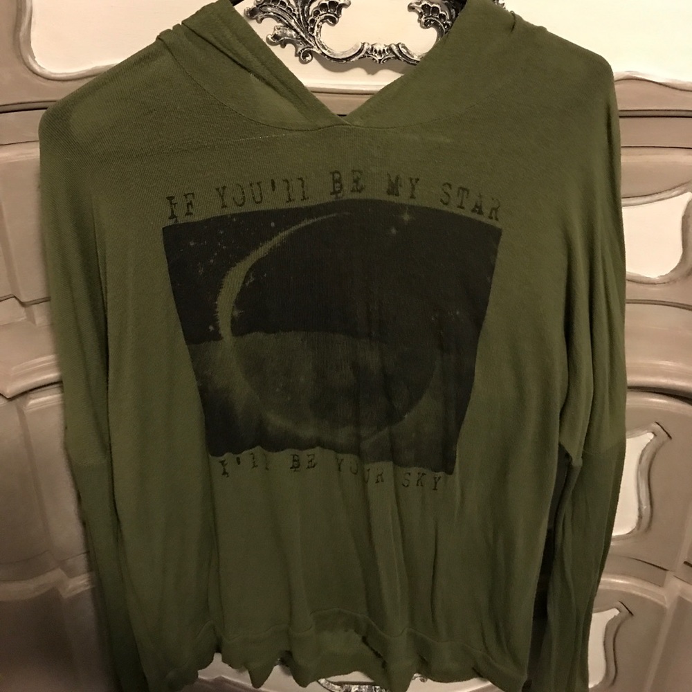 Olive green hoodie