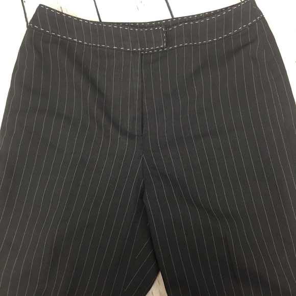 Black Sz 6 Pinstripe Tribeca Studio Career Pants - Picture 2 of 8